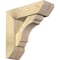 Ekena Millwork Olympic Slat Rough Sawn Bracket w/ Offset Brace, Douglas Fir, 6"W x 18"D x 18"H BKT0604X18X18OLY06RDF - alternate 1